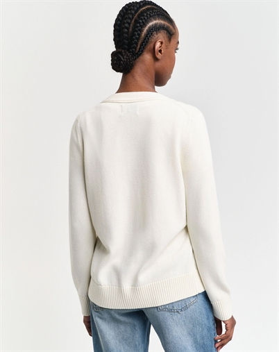 Gant - Classic Cardigan - Cream